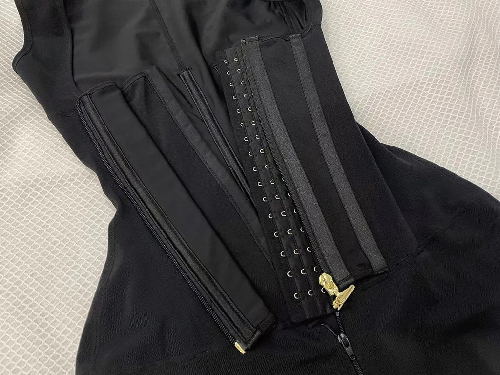 Custom Service Tummy Control Body Shaper Front Hooks & Zipper Tummy Trimmer Butt Lifter Women Faja Reductor Shapewear